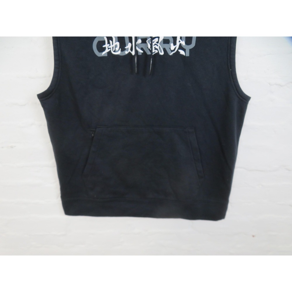Under Armour Curry x Bruce Lee Hoodie Mens Large Sleeveless Black Ying Yang - Picture 4 of 9
